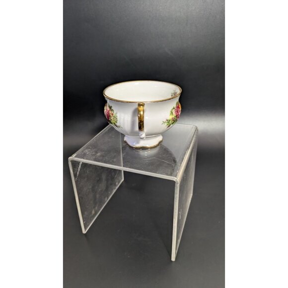 Elizabethan Bone China Tea Cup England Rose Floral Gold Trim Vintage Teacup - Picture 10 of 13